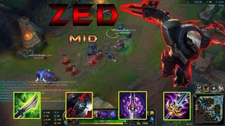 Zed Mid Vs Alistar _ Spam thông thạo 7 _ Cách chơi và lên đồ _ Liên Minh Huyền Thoại