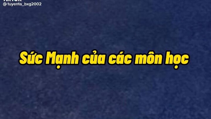 sức mạnh của các môn học