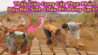 Trải nghiệm tự tay đóng gạch đất kiểu châu phi||@2Q Vlogs  cuộc sống châu phi