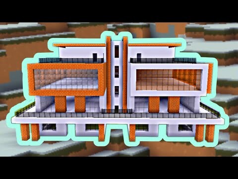 Cách xây nhà hiện đại (nhà 11) #Mini World | Modern House Tutorial Modern City(house11) #Minecraft