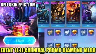 UPDATE EVENT PROMO DIAMOND MLBB | EVENT DOUBLE 11 CARNIVAL PARTY | AUTO BELI SKIN EPIC 1 DIAMOND