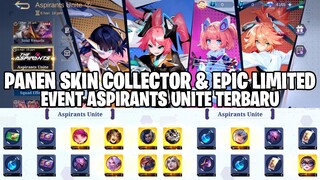 DIJAMIN PANEN SKIN COLLECTOR & EPIC LIMITED DI EVENT ASPIRANT TERBARU PAKAI 32 TOKEN MOBILE LEGENDS