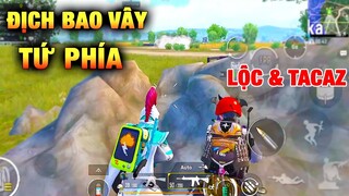 Mỗi Người Nhảy 1 Khu | Gặp Team Địch Bao Vây Phục Kích 4 Youtuber [PUBG Mobile]