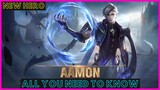 HOW TO USE THE NEW HERO AAMON | AAMON SKILL COMBOS AND RELEASE DATE | AAMON MOBILE LEGENDS