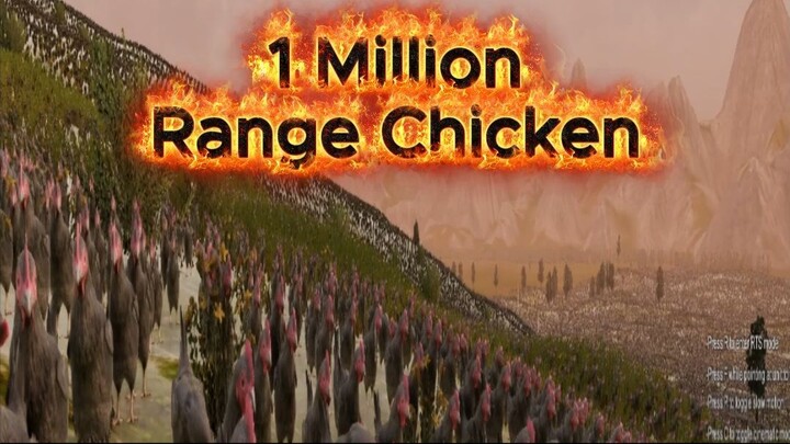 1million chicken vs 100,000 roman archer