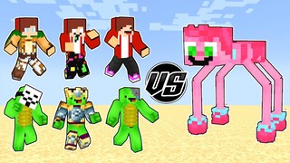 JJ and Mikey Maizen VS Mommy Long Legs in Minecraft