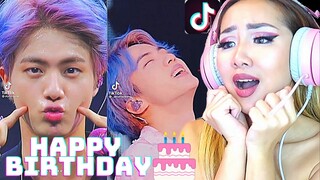 HAPPY BIRTHDAY JIN 'TIKTOK COMPILATION' 🎂 | REACTION/REVIEW