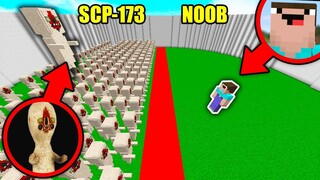 1000 SCP-173 ĐẤU VỚI NOOB TRONG ĐẤU TRƯỜNG MINECRAFT!!