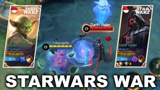 STARWARS FINALLY ARRIVE IN LAND OF DAWN | MASTER YODA x DARTH VADER | MOBILE LEGENDS