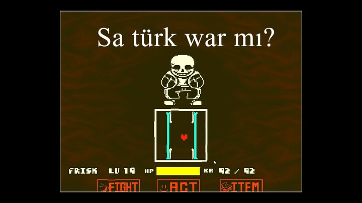 Bu nasıl saldırı Oe sans (Bu arada Sa, türk war mı?)