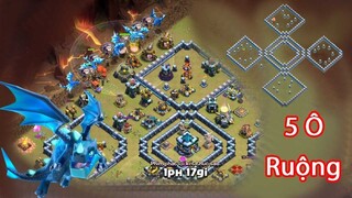 NMT | Clash of clans | Cách Phá Base 5 Ô Bằng Combo Rồng Điện