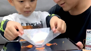 โฮมเมดแฮนด์เมด โปรเจ็กชันโฮโลแกรม 3D เนื้อหาเหล่านี้สนุกมากเลย