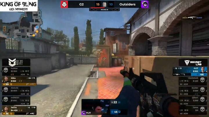 Chiến thuật hơn chiến đấu, G2 dùng C4 chiến thắng 4 người team Outsiders #TongHopGame