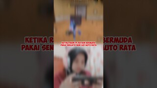 KETIKA RUOK FF RATAIN BERMUDA PAKAI SENJATA MINI UZI AUTO RATA #freefire
