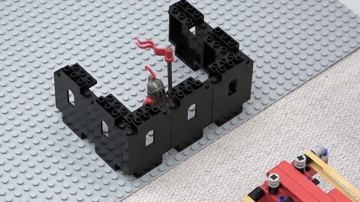 How many walls can stop a Lego cannon?