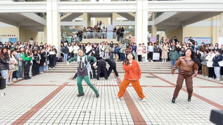 【BSS】BSS airborne in front of the canteen of SISU to promote their songs? Super exciting scene, Fu S