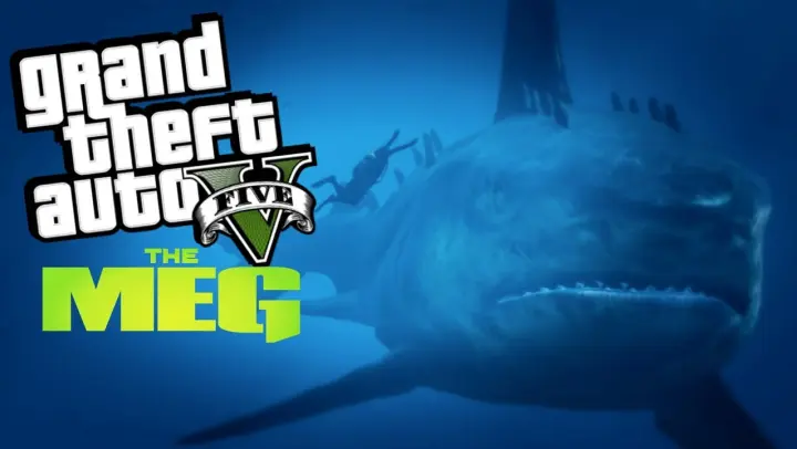 Megalodon Mod | GTA 5 Mod Moment Lucu (Bahasa Indonesia)