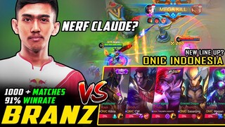 HINDI RAMDAM ANG NERF?? INDO DANGEROUS CLAUDE Totally Outplayed FULL SQUAD ONIC INDONESIA ~ MLBB