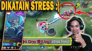 FRANCO KU TERLALU JAGO SAMPAI DIKATAIN STRESS