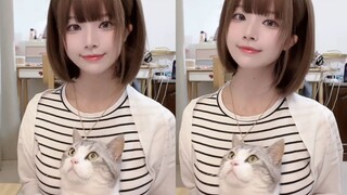 The anchor and her cat