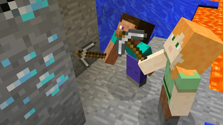 TROLL ALEX VS STEVE ใน Minecraft โดย BORIS CRAFT PART 11 MM