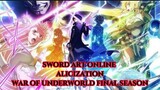 Alicization – War Of Underworld Final Season Fight Scene: S.A.O Sword Art Online
