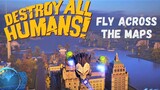How Big are the Maps in Destroy all Humans!? Fly Across the Maps