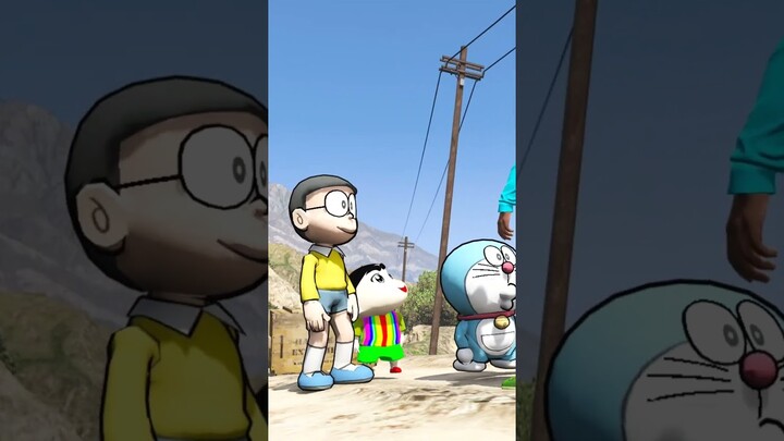 Granny Kidnapped Shinchan Doraemon 😰 Part 1 #doraemon #shinchan #nobita #shorts #shortvideo