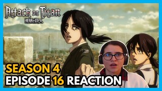 ABOVE AND BELOW! Attack on Titan Season 4 Episode 16 Reaction