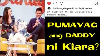 GINO, nagpaalam manligaw sa Daddy ni Kiara?