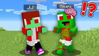 Mikey & JJ BITTEN And INFECTED By A ZOMBIE In Minecraft Baby challenge (Maizen JJ.exe Mikey.exe)