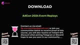 [COURSES2DAY.ORG] AdCon 2024 Event Replays
