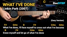 What I've Done - Linkin Park (2007) Easy Guitar Chords Tutorial with Lyrics