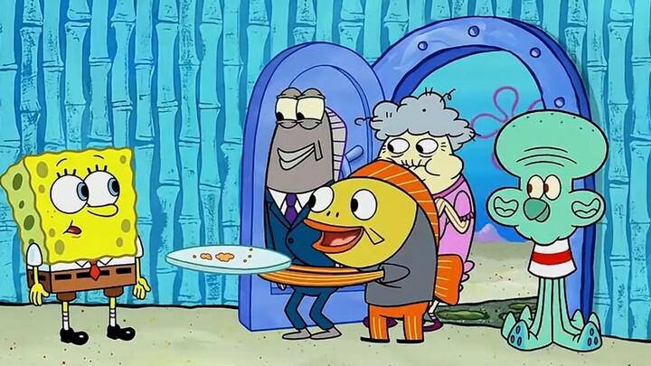 Without SpongeBob, the secret recipe is just a piece of waste paper! Even Mr. Krabs is slow to disco