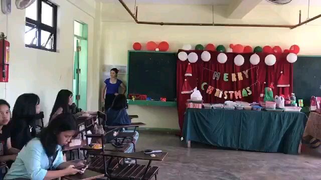 during our Christmas party