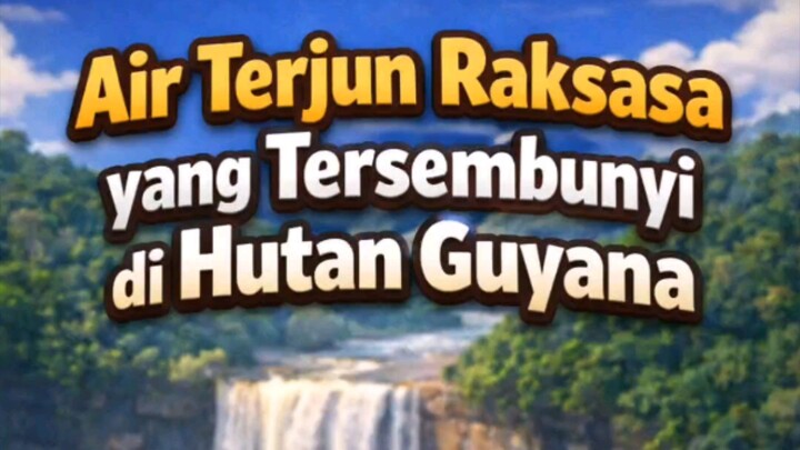 Air Terjun Raksasa di Hutan Guyana.
