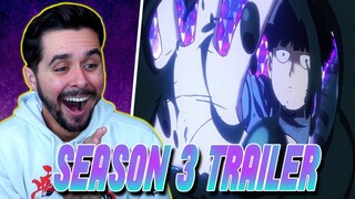 "ITS FINALLY HAPPENING" Mob Psycho 100 Season 3 Official Trailer REACTION!