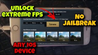 UNLOCK EXTREME FPS 2 METHODS | IPAD/IPHONE 60FPS NO JAILBREAK | GFX TOOL FOR IOS [PUBGMOBILE]