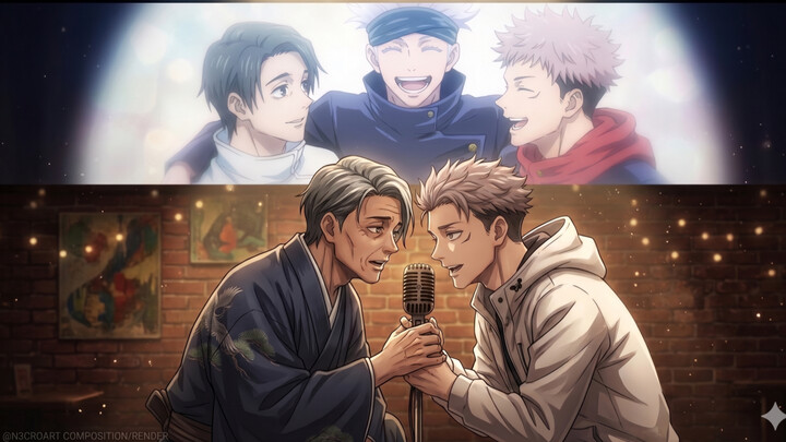 Master Satoru Gojo, I still remember you—Yuta Okkotsu sings with tears in his eyes.