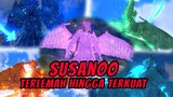 7 SUSANOO dari TERLEMAH sampai TERKUAT - Uchiha SASUKE Di TOP 3!