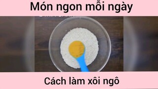 Cách làm xôi ngô