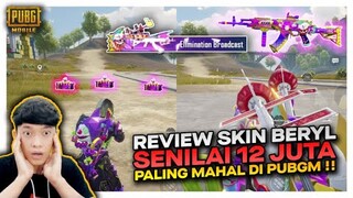 REVIEW SKIN BERYL SENILAI 12 JUTA LEVEL 8 MAX , GILA INI SKIN SENJATA PALING MAHAL DI PUBG MOBILE