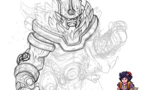 I wanted to create a monster design made up of emotions and i started with the anger monster!