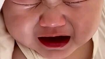 crying baby cute