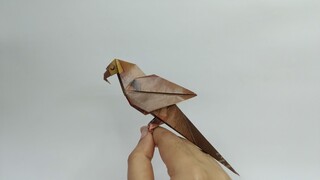 Parrot Origami from Old Magazine Paper 🦜 | Easy & Colorful DIY