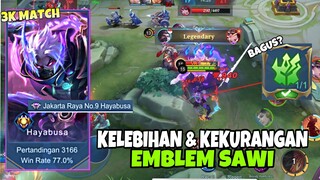 KELEBIHAN DAN KEKURANGAN EMBLEM JUNGLE / SAWI UNTUK HAYABUSA ! APAKAH BAGUS ? - Mobile Legends !