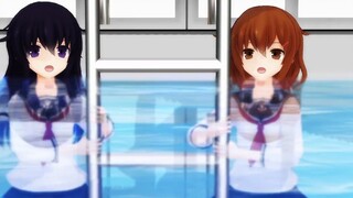 [MMD·3D] การฝึกกลั้นหายใจสุดโหดของสาวน้อย 3D