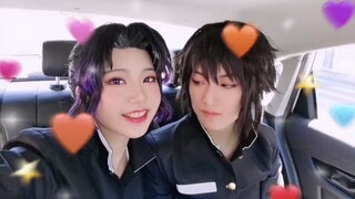 [Lifestyle]Demon Slayer Cosplay: Giyuu & Shinobu CP - Kiss Cut