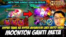 MOONTON KEMBALIKAN META JUNGLER ASSASSIN❗CARA MOONTON MEMUSNAHKAN META JUNGLER TANK MOBILE LEGENDS