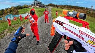 NERF GUN SQUID GAMES BATTLE! (Nerf First Person Shooter!)